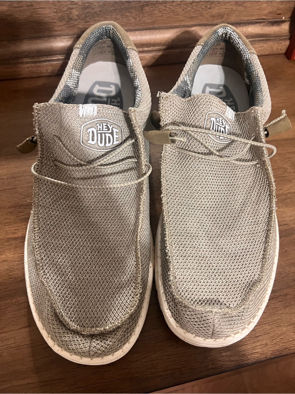 Hey Dude Men's Slip-On Loafers in Light Tan